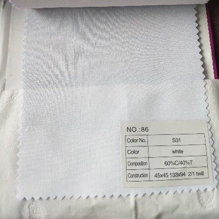 60C/40T 45*45 133*94 2/1 TWILL
